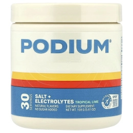 Podium Nutrition, соль и электролиты, тропический лайм, 159 г (5,61 унции)