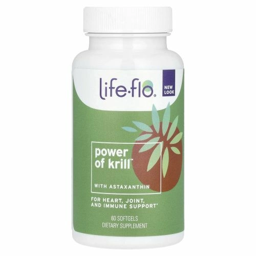 Life-flo, Сила криля с астаксантином, 60 мягких таблеток