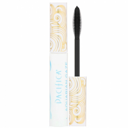 Pacifica, Natural Minerals, Aquarian Gaze Water Resistant Mascara, Abyss(Black), .25 oz