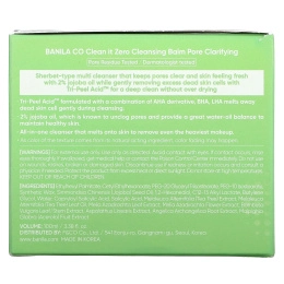 Banila Co., Clean It Zero, кислотный очищающий бальзам с тремя пилингами, 100 мл (3,38 жидк. Унции)