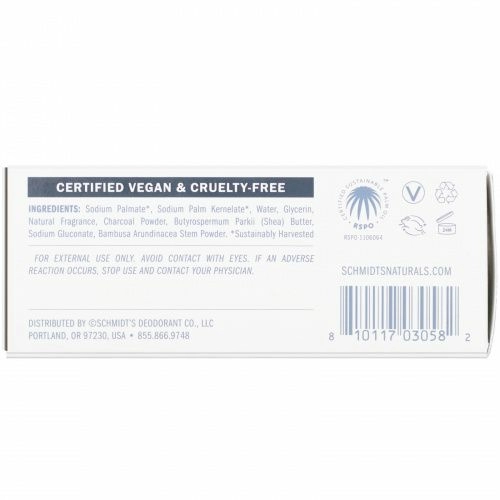 Schmidt's, Natural Soap, Activated Charcoal, 5 oz (142 g)