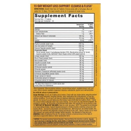 Nature's Secret, 15-ти дневная программа по снижению веса, Средство для очищения во время похудения, 60 таблеток