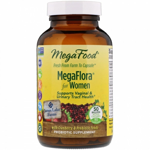 MegaFood, МегаФлора Для женщин, 90 капсул (Ice)