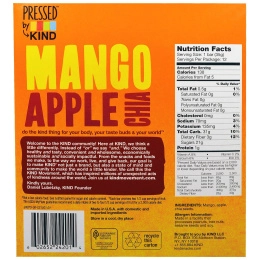 KIND Bars, Pressed by KIND, манго, яблоко и чиа, 12 фруктовых батончиков - 1,2 унции (35 г)