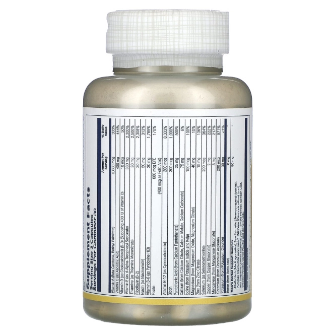 Solaray, Men's Golden Multi-Vita-Min 90 капсул