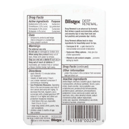 Blistex, Глубокое обновление, средство против старения лечения, средство защиты губ/солнцезащитный крем, фактор защиты SPF 15, 0,13 унций (3,69 г)