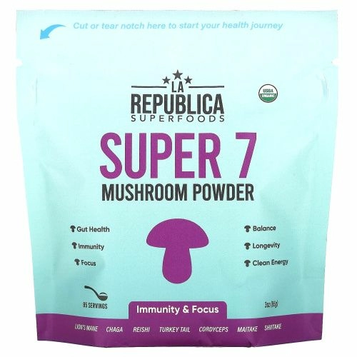 LA Republica, Super 7, грибной порошок, 85 г (3 унции)