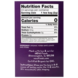 Now Foods, Настоящий чай из Могучего Парагвайского Чайного Дерева , 24 пакетика, 1,7 унции (48 г)