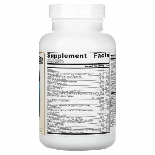 Source Naturals, Комплексная жизненная сила, не содержащая железа, 120 капсул