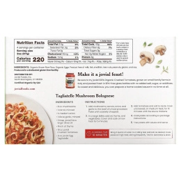 Jovial, Органическая паста из коричневого риса, яичный тальятелле, 255 г (9 унций)