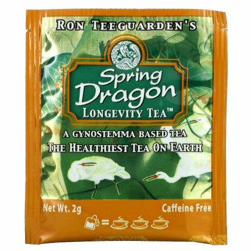 Dragon Herbs, Чай для долголетия Spring Dragon, без кофеина, 20 пакетиков, 1,8 унции (50 г)
