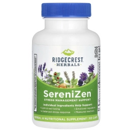 RidgeCrest Herbals, Комплекс для избавления от тревоги и стресса, 60 веганских капсул