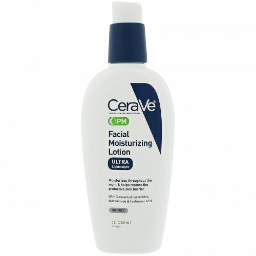 CeraVe, PM Увлажняющий лосьон для лица, 3 жидкие унции (89 мл)