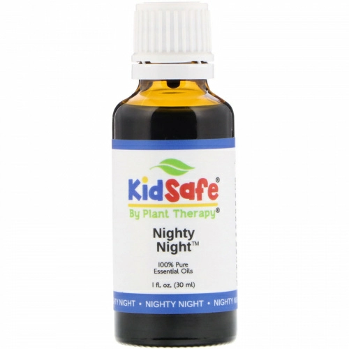 Plant Therapy, KidSafe, 100% чистые эфирные масла, Спокойной ночи, 1 ж. унц. (30 мл)