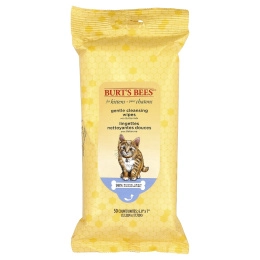 Burt's Bees, нежные очищающие салфетки с пахтой, для котят, 50 шт.