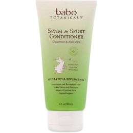 Babo Botanicals, Кондиционер Swim & Sport, огурец и алоэ вера, 6 жидк. унц. (180 мл)