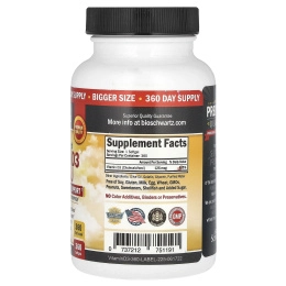 BioSchwartz, витамин D3 усиленного действия, 5000 МЕ, 360 капсул