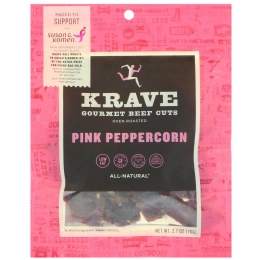 Krave, Gourmet Beef Cuts, Pink Peppercorn, 2.7 oz (76 g)