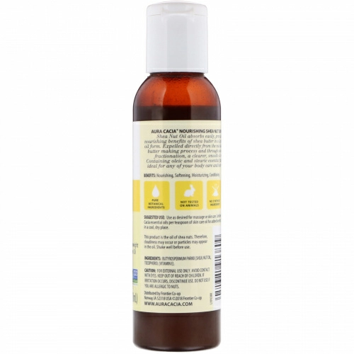 Aura Cacia, Skin Care Oil, Nourishing Shea Nut, 4 fl oz (118 ml)