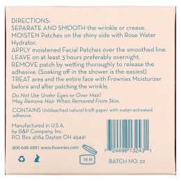 Frownies, Аппликационные пластинки для лица, уголки глаз & губ, 144 пластинки