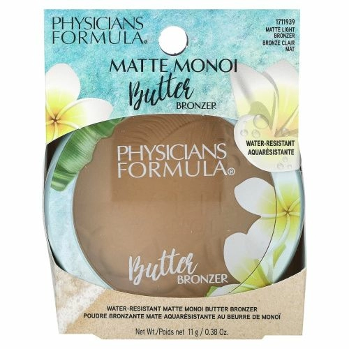 Physicians Formula, Matte Monoi, масляный бронзер, 1711939, матовый легкий бронзер, 11 г (0,38 унции)