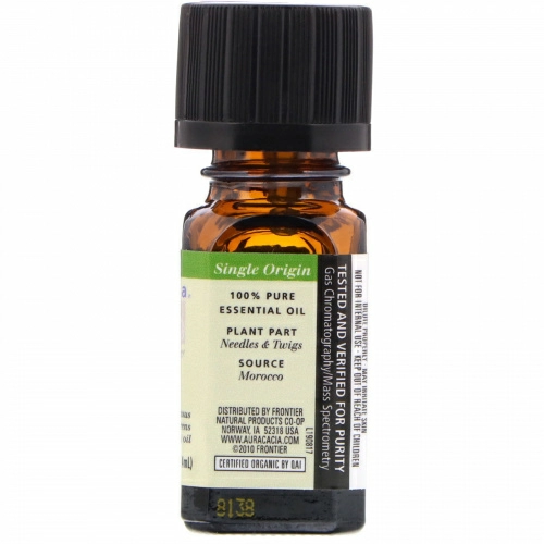Aura Cacia, Органический кипарис, 0,25 жидких унций (7,4 мл)