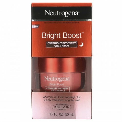 Neutrogena, Bright Boost, Overnight Recovery Gel Cream, 1.7 fl oz (50 ml)