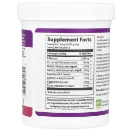 Vibrant Health, Мочевыводящие пути Vibrance, D-манноза, 5000 мг, версия 1.1, 2,28 унц. (64,55 г)