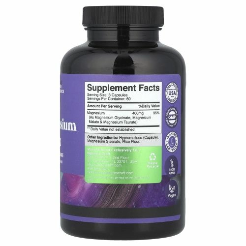 Nature's Craft, Triple Magnesium Complex, 180 капсул