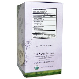 Mate Factor, Органические детоксирующие травяные смеси, чай с пребиотиками для улучшения пищеварения, 20 пакетиков, (3,5 г) каждый