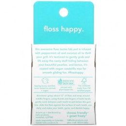 Hello, White Floss, Натуральный ароматизатор мяты, 54,6 ярда (50 метров)