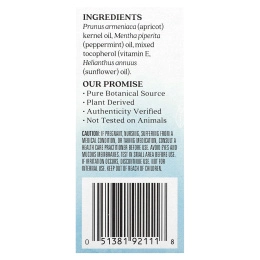 Aura Cacia, Смесь эфирного масла, успокаивающий роликовый аппликатор, мята, 0,31 жидких унции (9,2 мл)