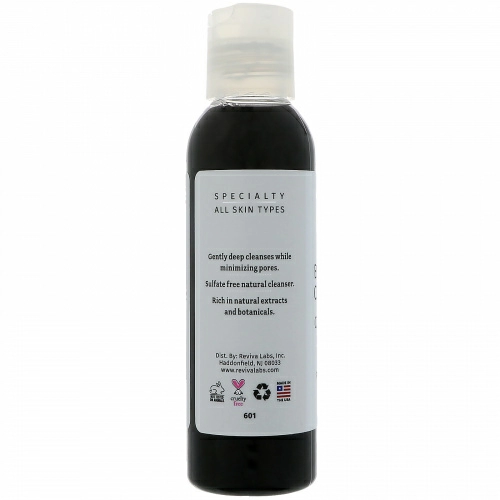 Reviva Labs, Bamboo Charcoal Cleansing Gel, Pore Minimizing, 4 fl oz (118 ml)