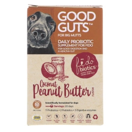 Fidobiotics, Good Guts, Coconut Peanut Butter, Daily Probiotic, 12 Billion CFUS, For Big Mutts, 1.4 oz (40 g)