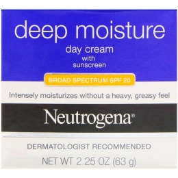 Neutrogena, Дневной увлажняющий крем с фактором защиты от солнца (SPF) 20 широкого спектра действия, 2,25 унц. (63 г)