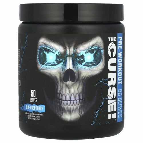 JNX Sports, The Curse, предтренировочная добавка, голубая малина, 250 г