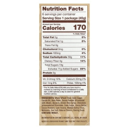 Nature's Bakery, Brownie, двойной шоколад, 6 двойных пакетиков по 45 г (1,59 унции)