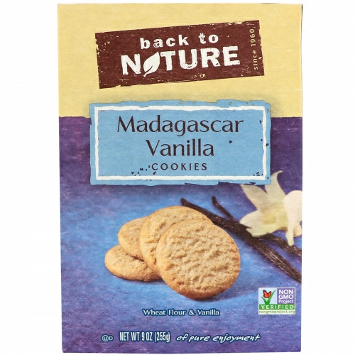 Back to Nature, Madagascar Vanilla Cookies, 9 oz (255 g)