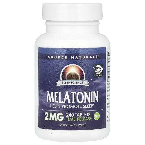 Source Naturals, Мелатонин, Таблетки с замедленным высвобождением, 2 мг, 240 таблеток