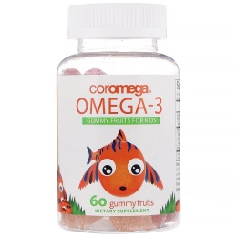 Coromega, Омега-3, жевательные конфеты для детей, 60 шт
