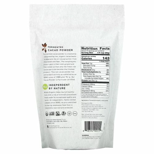 Wildly Organic, Ферментированный порошок какао, 454 г (16 унций)