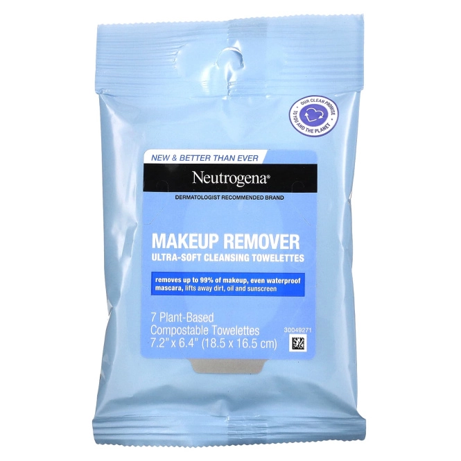 Neutrogena,  Makeup Remover Cleansing Towelettes,  7 Pre-Moistened Towelettes