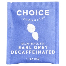 Choice Organic Teas, черный чай, бергамот, без кофеина, 16 чайных пакетиков, 29 г (1,02 унции)