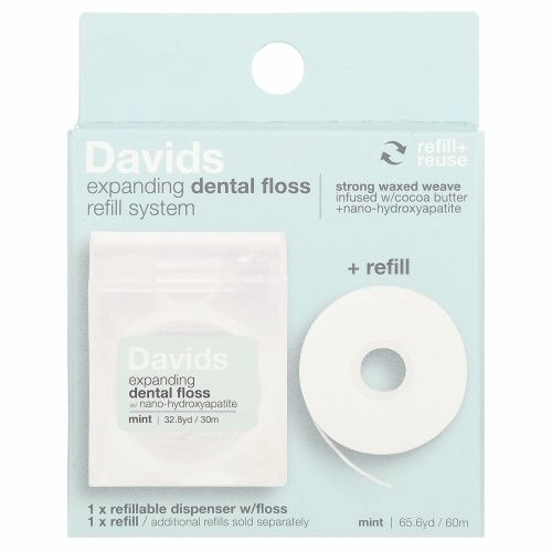 Davids, Расширение системы запаса зубной нити, + сменный блок, мята, 2 шт.