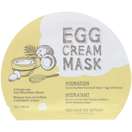 Too Cool for School, Яичная крем-маска, увлажнение, 1 шт., (0,98 унц.) 28 г