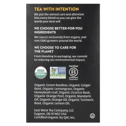 Choice Organic Teas, Herbal Tea, мандарин и имбирь, без кофеина, 16 чайных пакетиков, 29 г (1,02 унции)