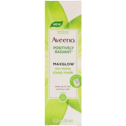 Aveeno, Positively Radiant, MaxGlow Ночная маска, не создающая помех, 1,7 ж. унц.(50 мл)