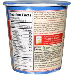 Dr. McDougall's, Горячий кислый рамэн, 1.9 унций (54 г)