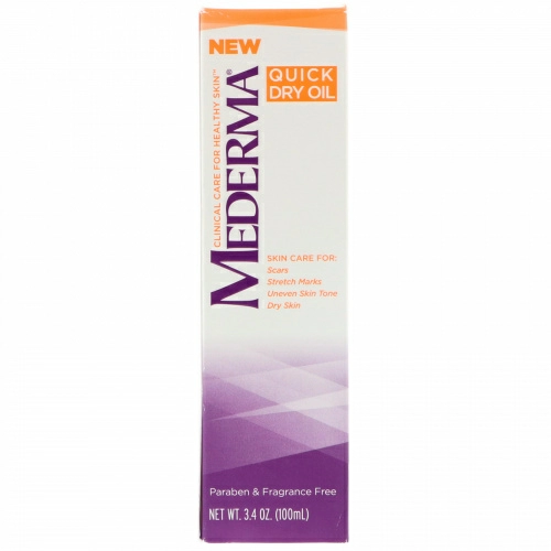 Mederma, Быстро сохнущее масло, 3,4 унц. (100 мл)