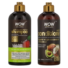 Wow Skin Science, Apple Cider Vinegar Shampoo + Conditioner Haircare, 2 Piece Kit